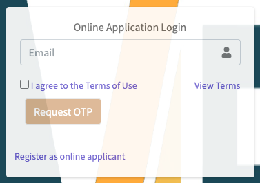 Online Application Login